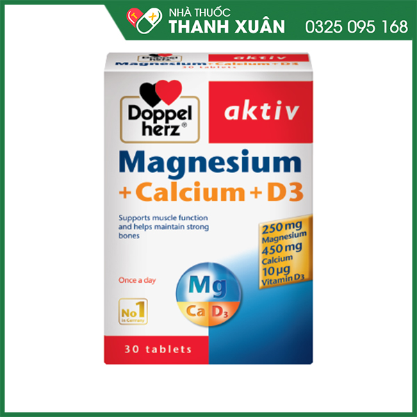 Magnesium +Calcium+D3 giúp cơ, xương khỏe mạnh